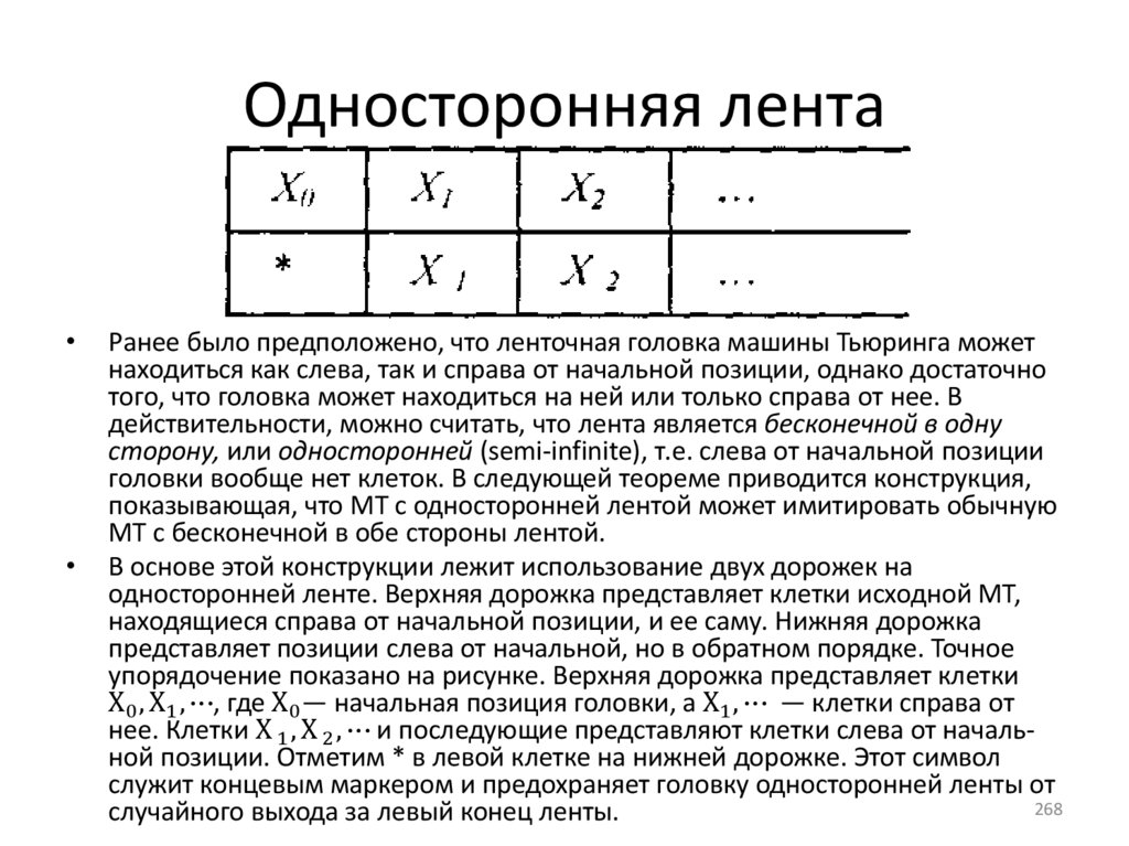 Односторонняя лента