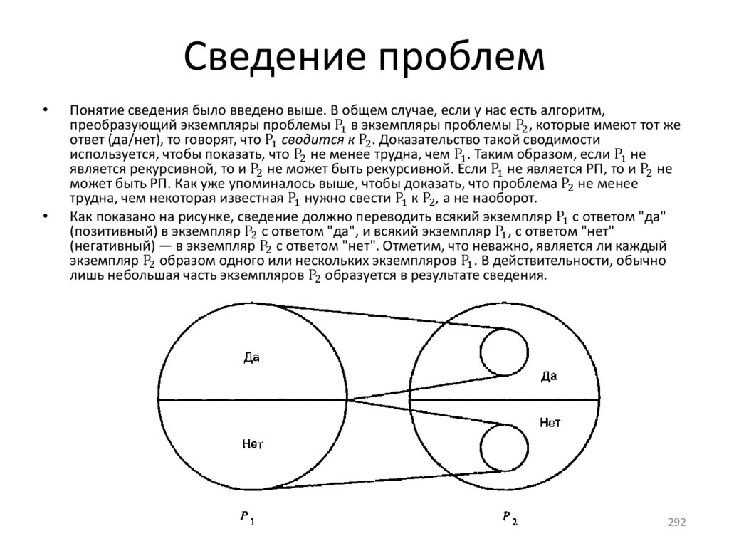 Сведение проблем