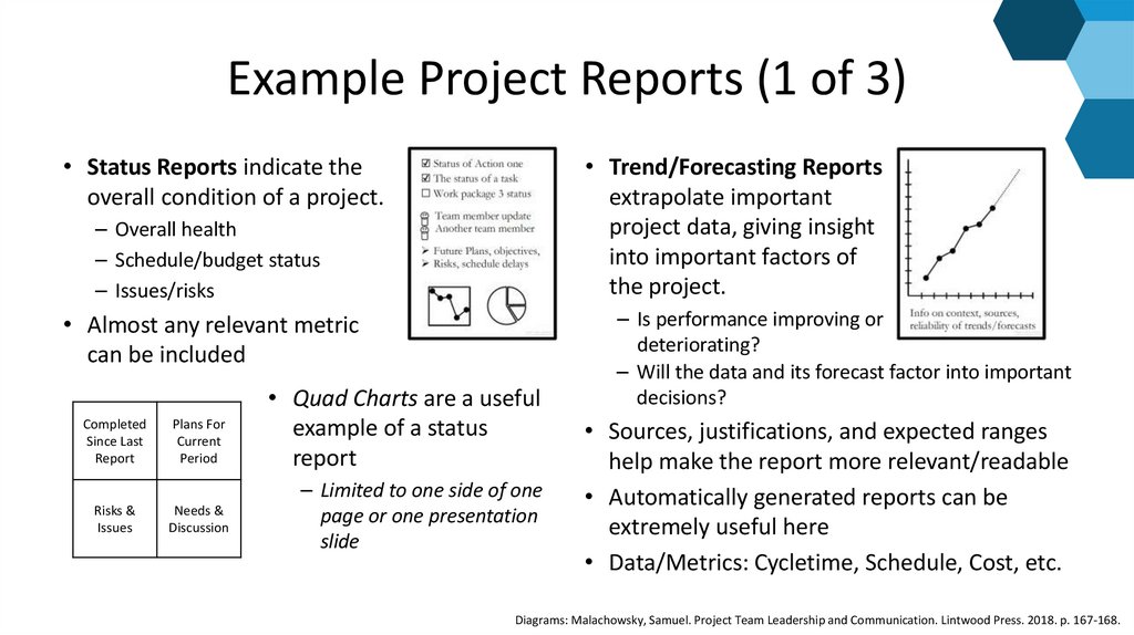 Example Project Reports (1 of 3)