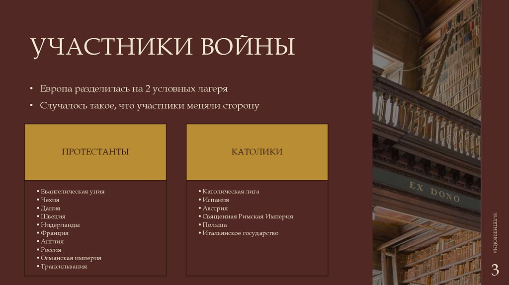 Участники войны