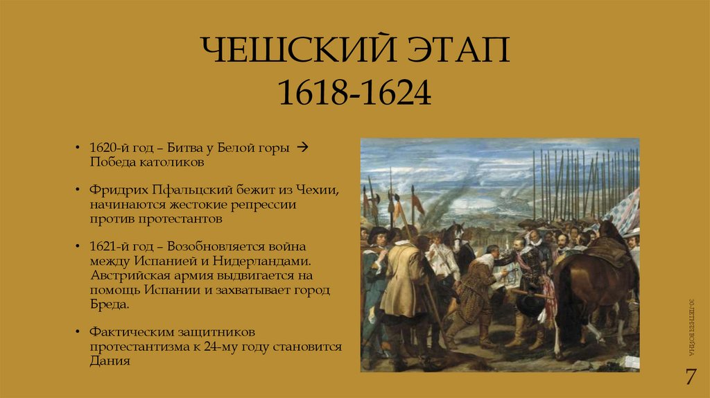 Чешский Этап 1618-1624