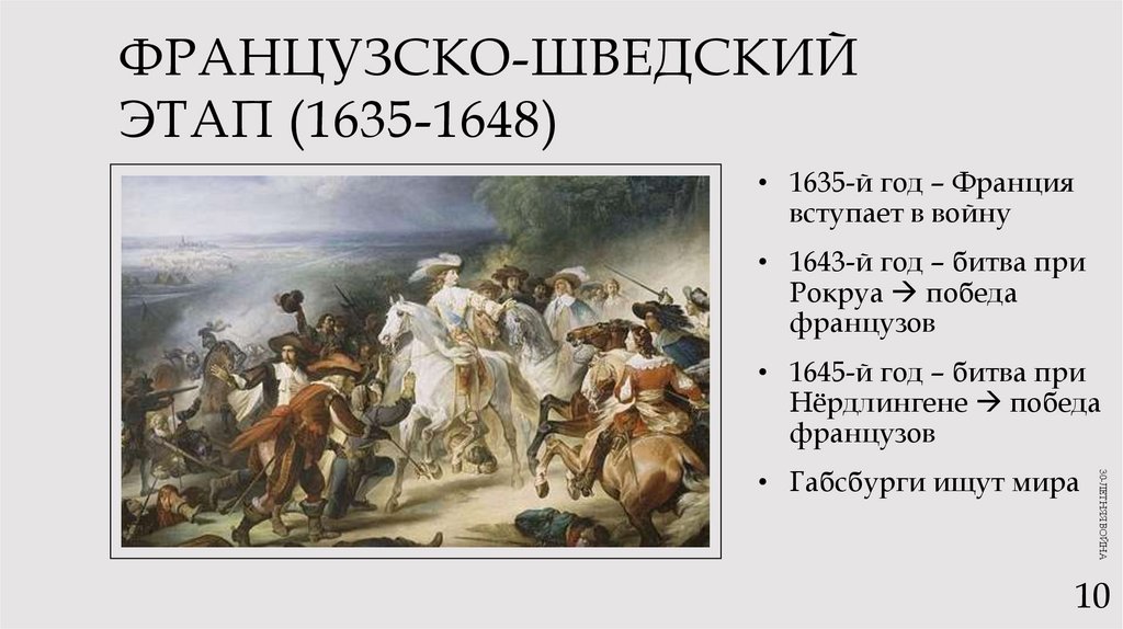 Французско-шведский этап (1635-1648)