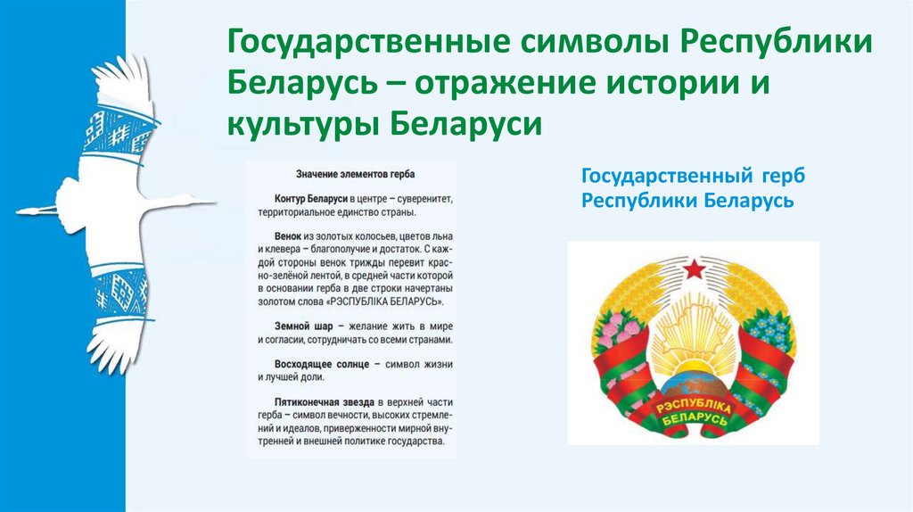 Государственные символы Республики Беларусь – отражение истории и культуры Беларуси