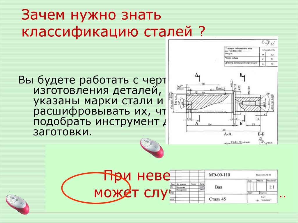 Зачем нужно знать классификацию сталей ?
