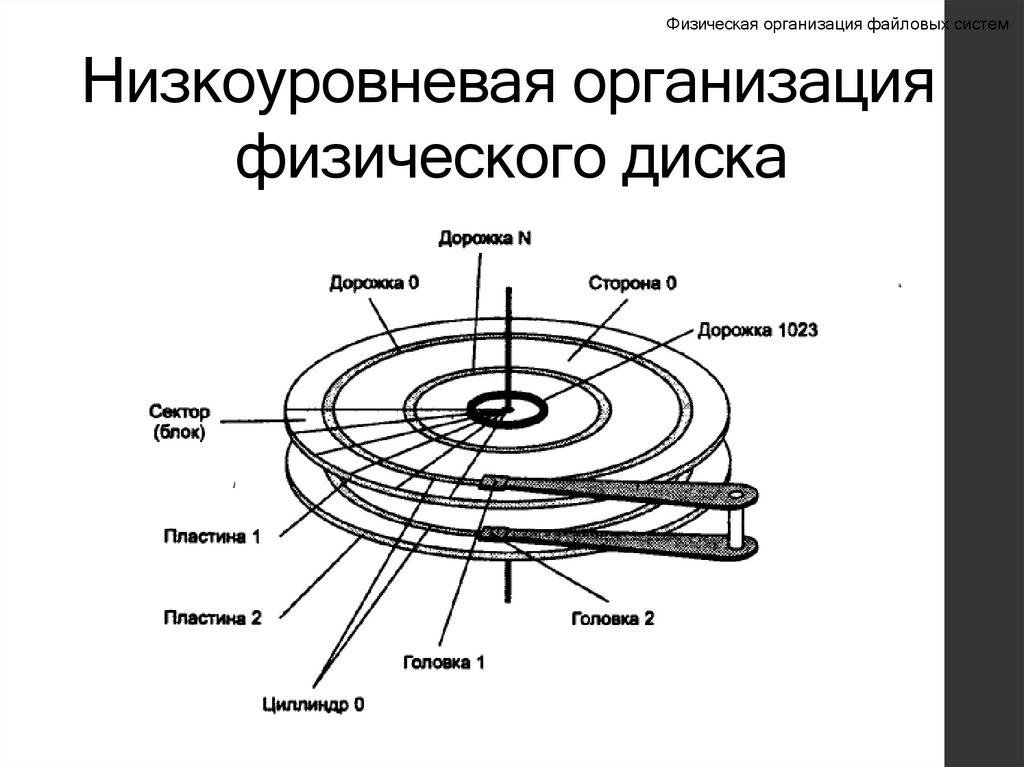 Низкоуровневая организация физического диска