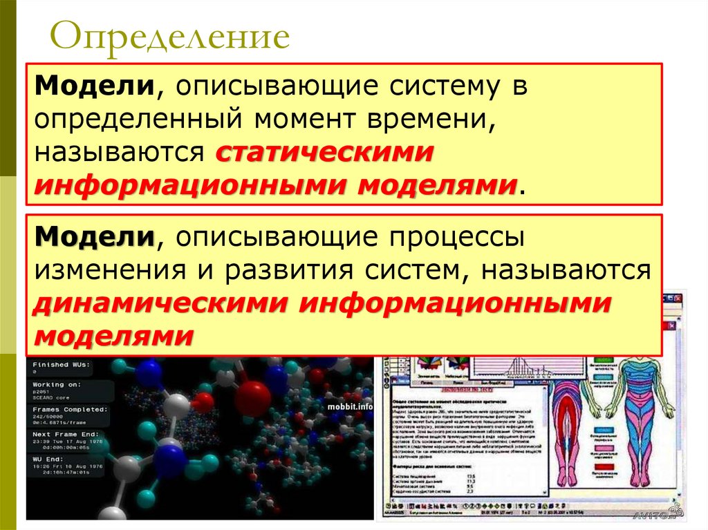 Статистические и динамические информационные модели