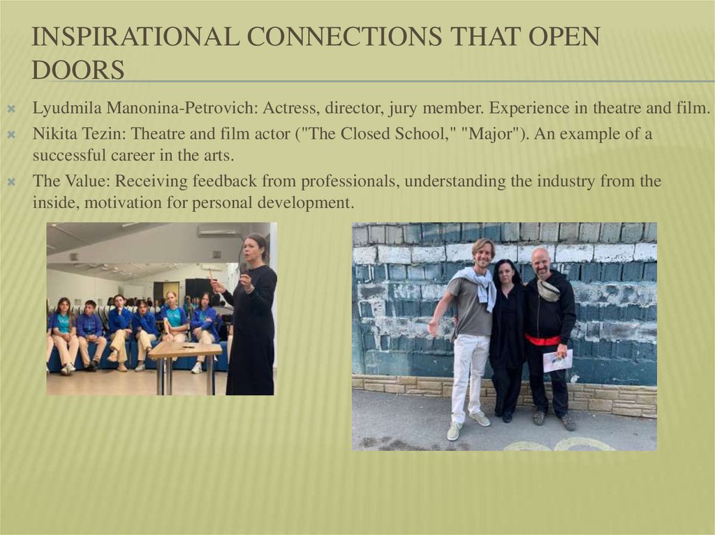Inspirational Connections That Open Doors