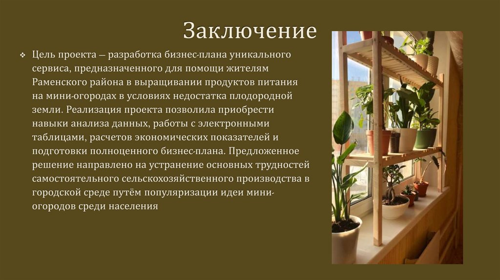 Заключение