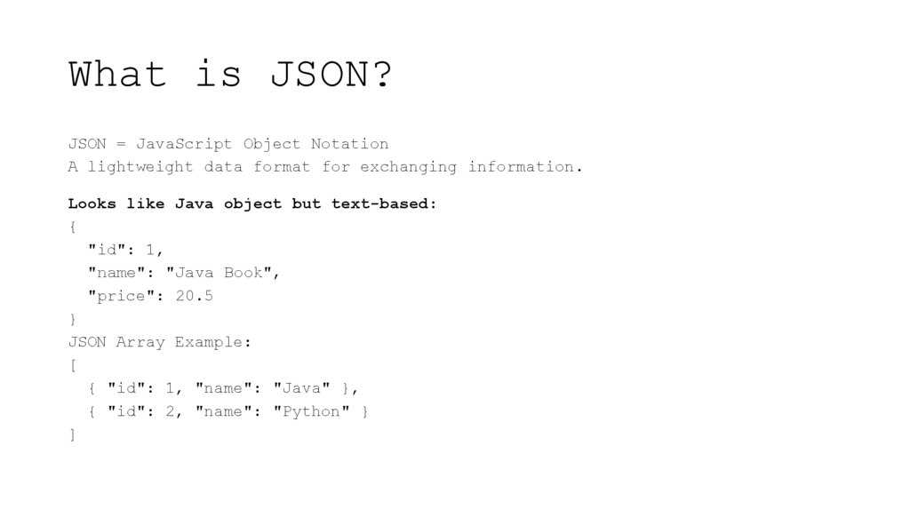 What is JSON?