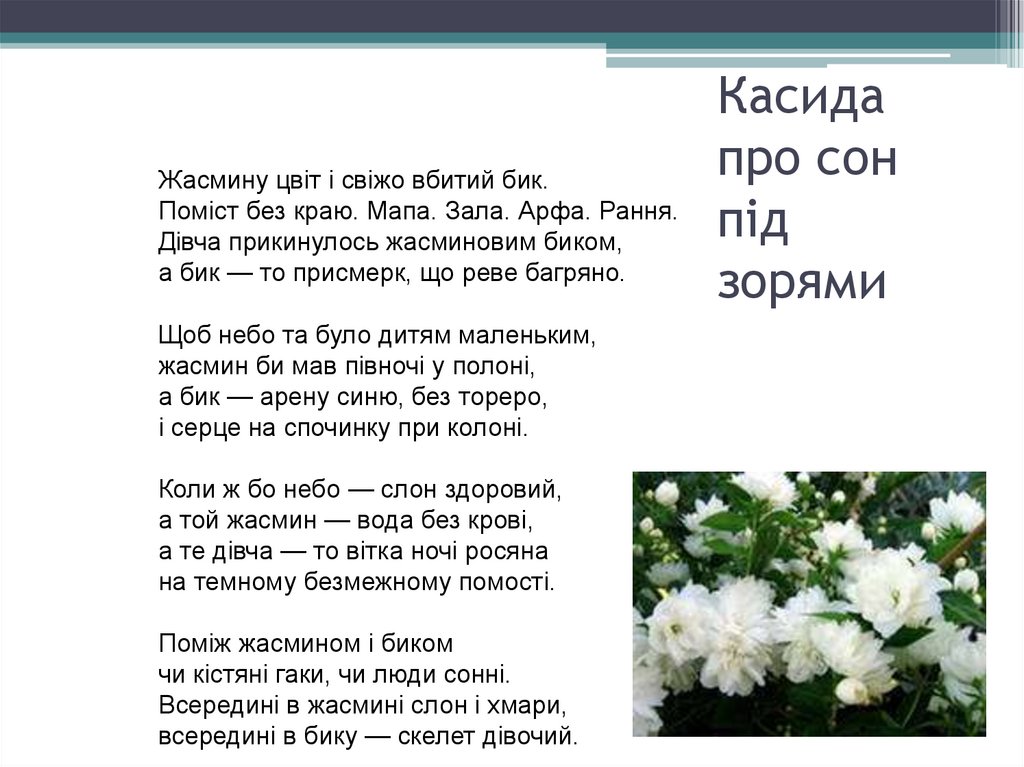 Касида про сон під зорями