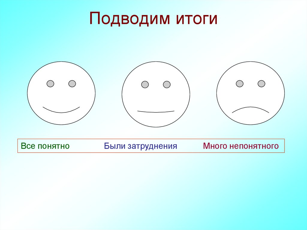 Подводим итоги