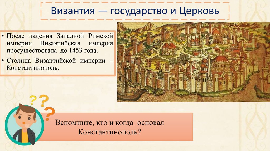 Византия — государство и Церковь