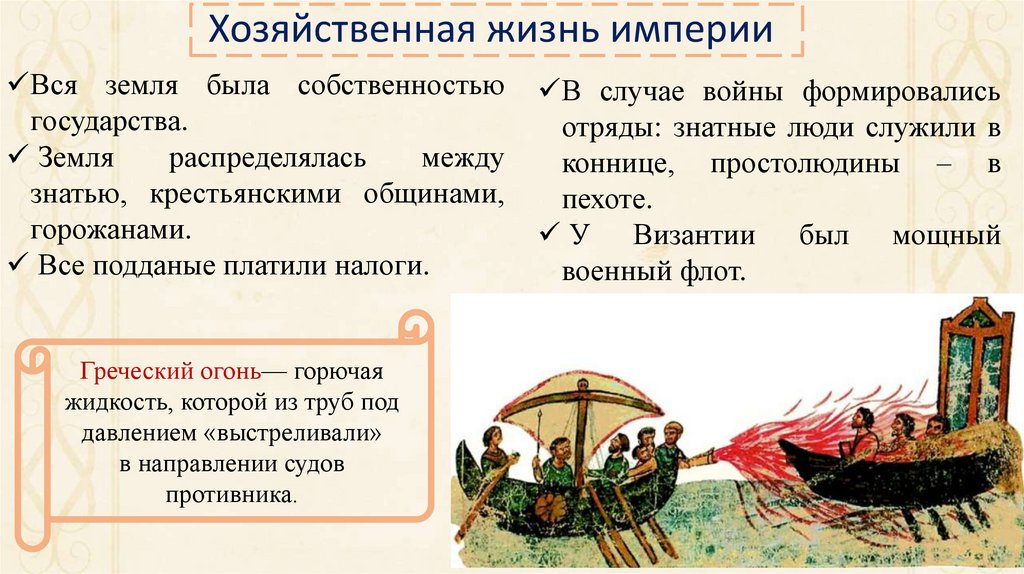 Хозяйственная жизнь империи