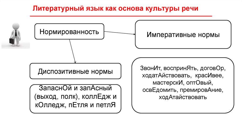Литературный язык как основа культуры речи