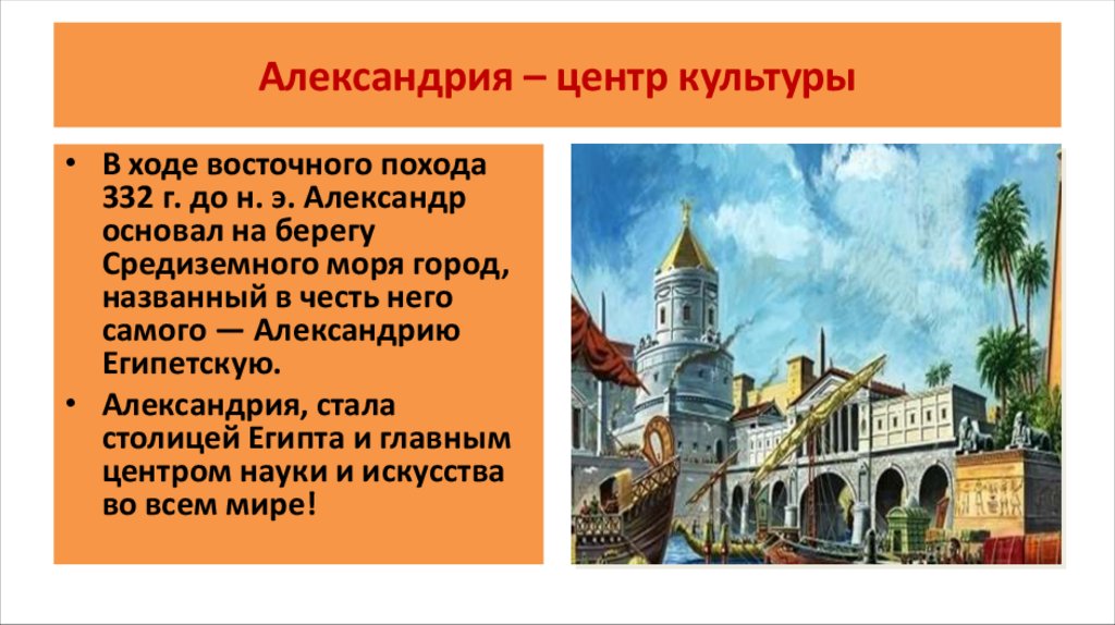 Александрия – центр культуры