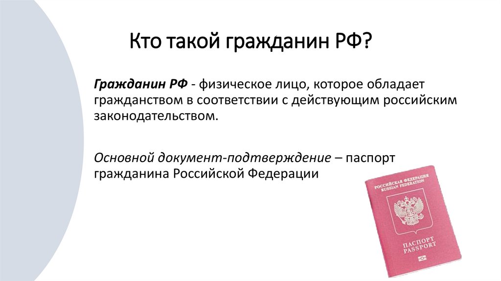 Кто такой гражданин РФ?