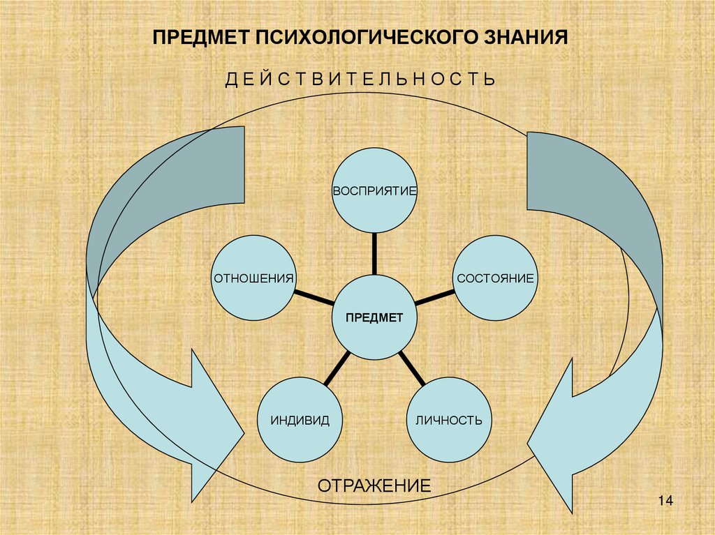 ПРЕДМЕТ ПСИХОЛОГИЧЕСКОГО ЗНАНИЯ