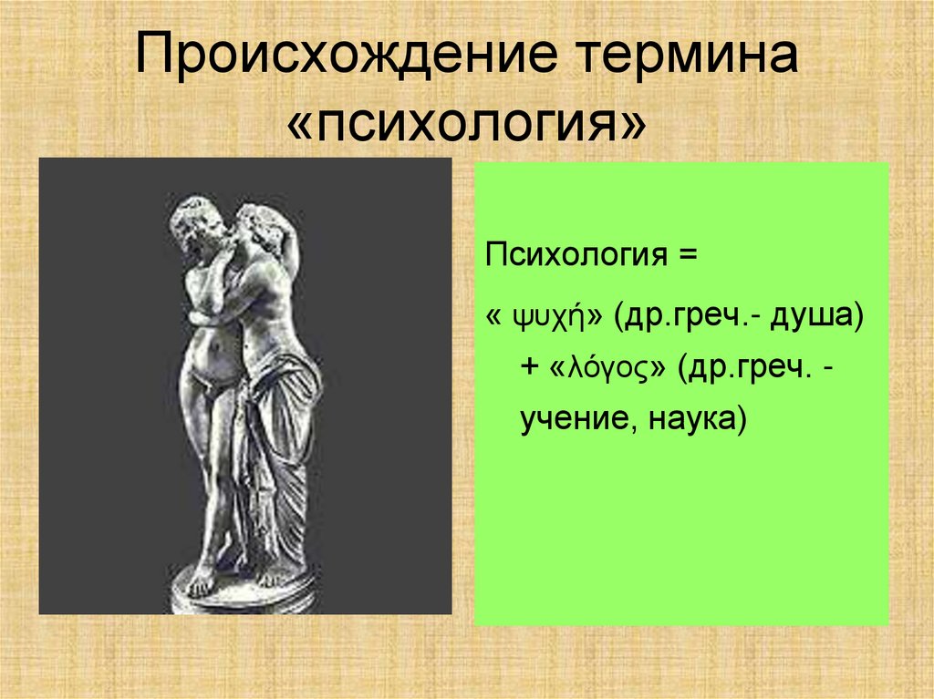 Происхождение термина «психология»