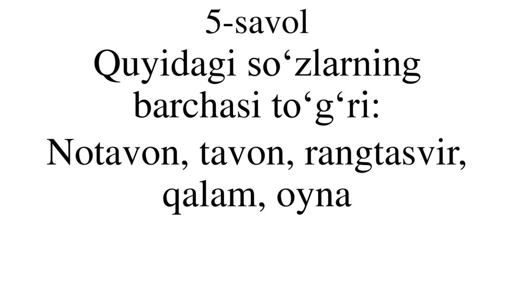 5-savol