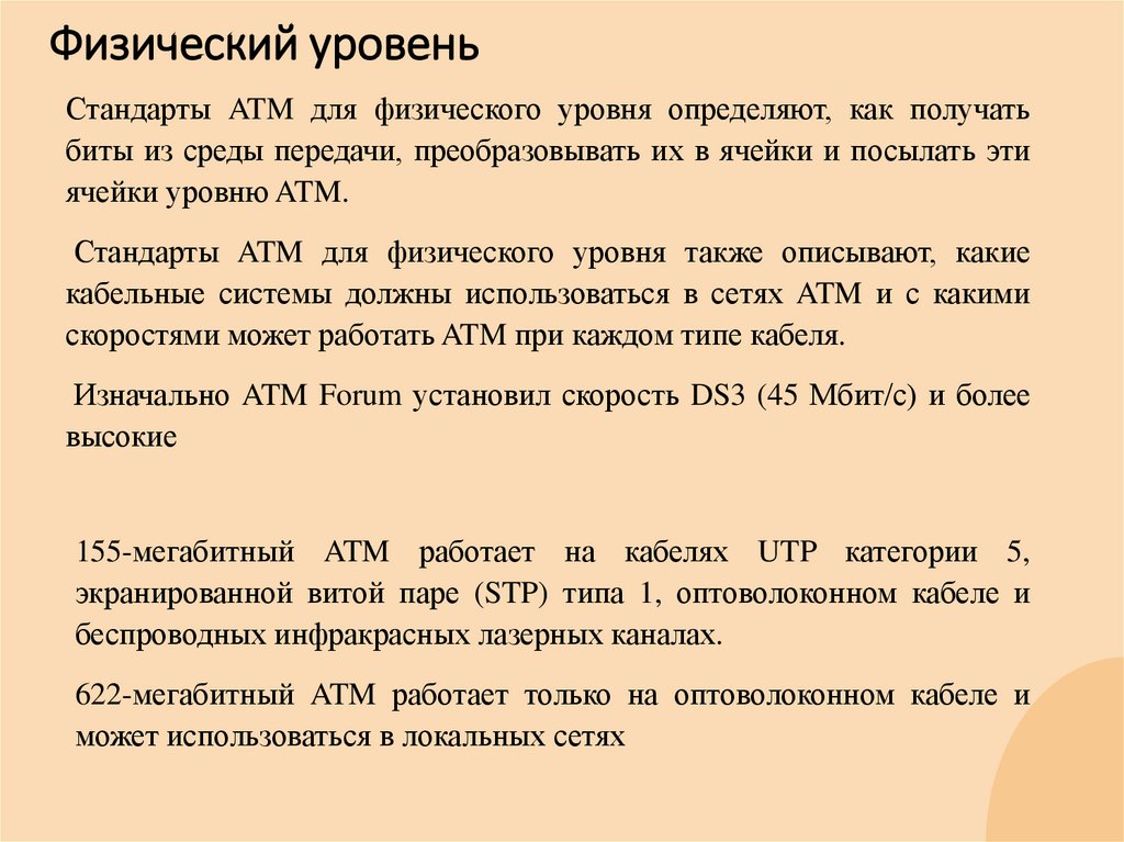 Физический уровень