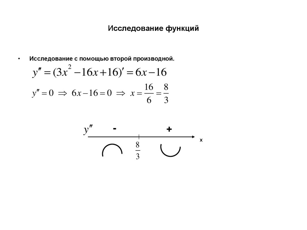 Исследование функций