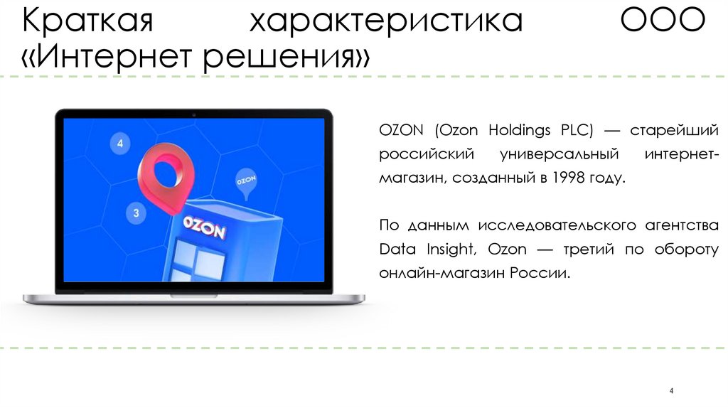 Краткая характеристика ООО «Интернет решения»