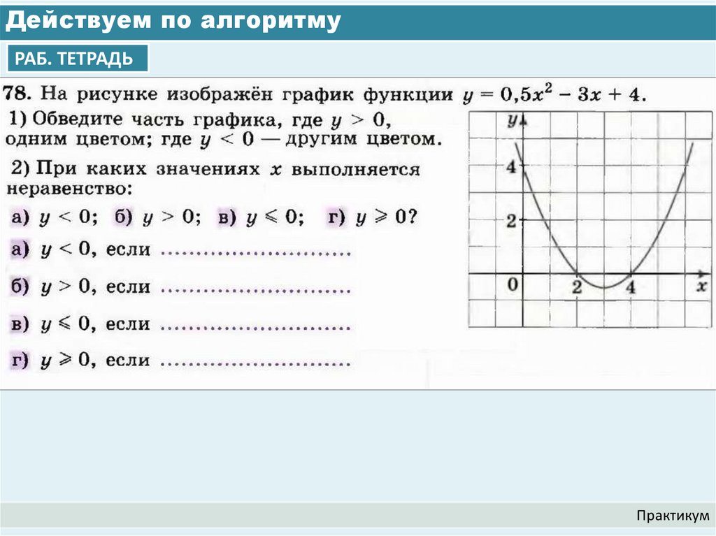 Действуем по алгоритму