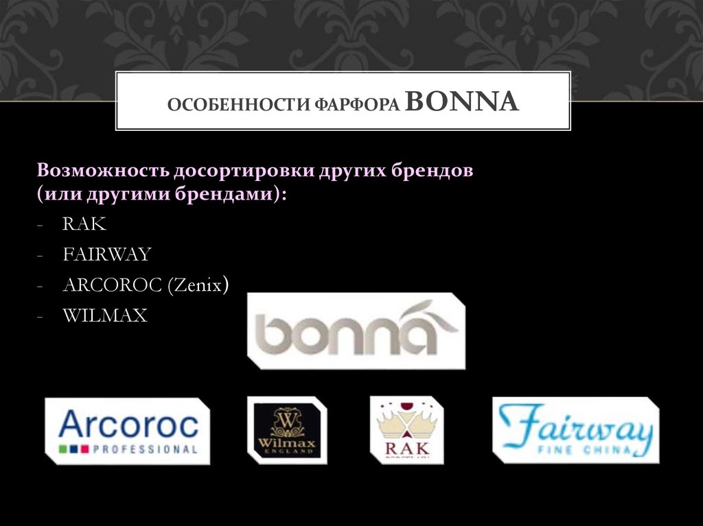 особенности фарфора bonna