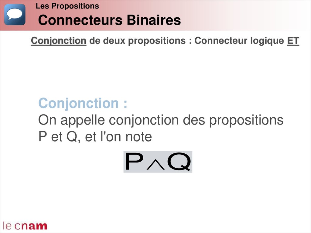 Connecteurs Binaires