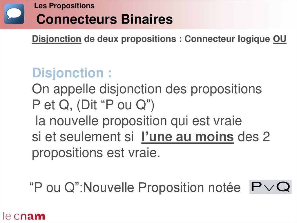 Connecteurs Binaires