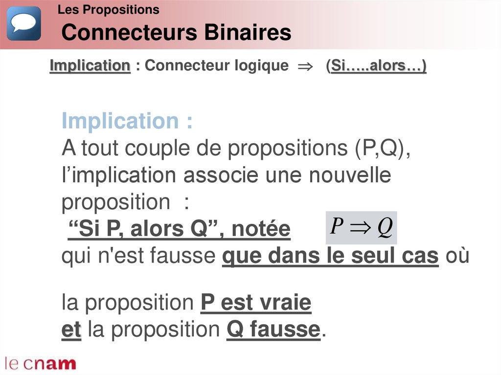 Connecteurs Binaires