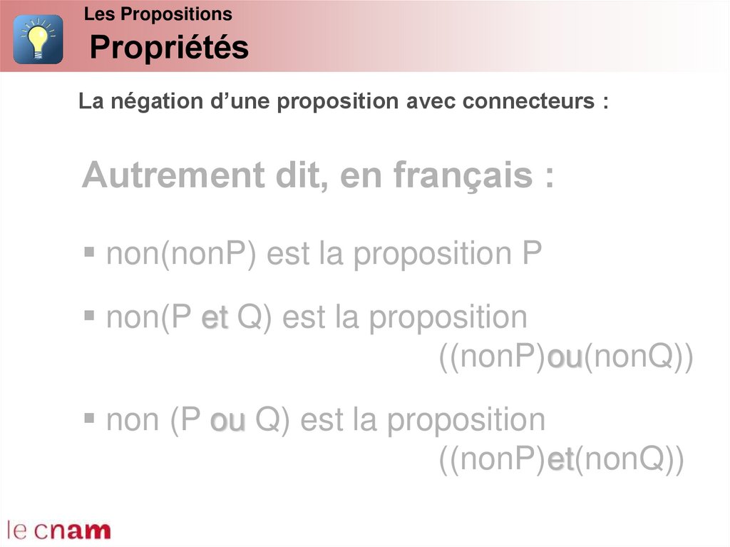 Propriétés