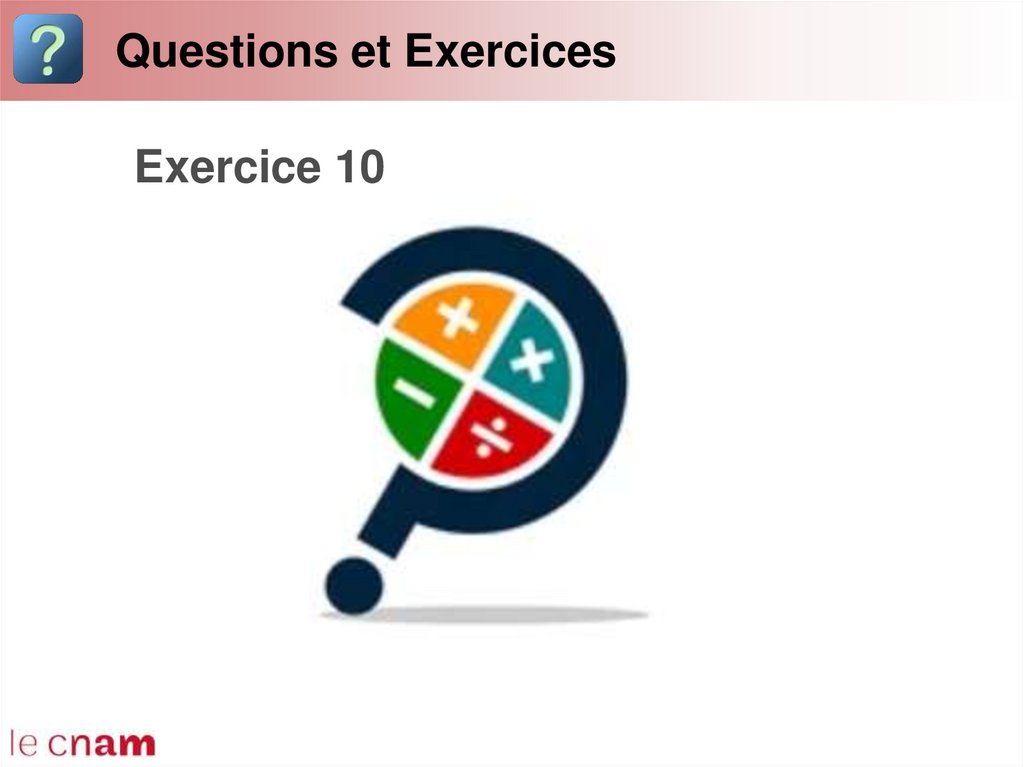 Questions et Exercices