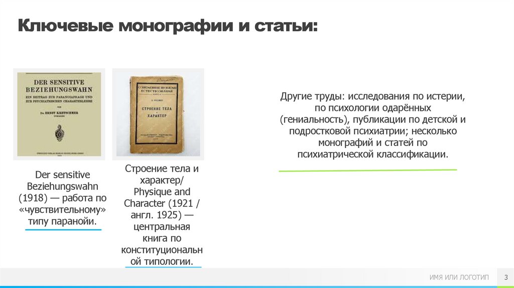 Ключевые монографии и статьи: