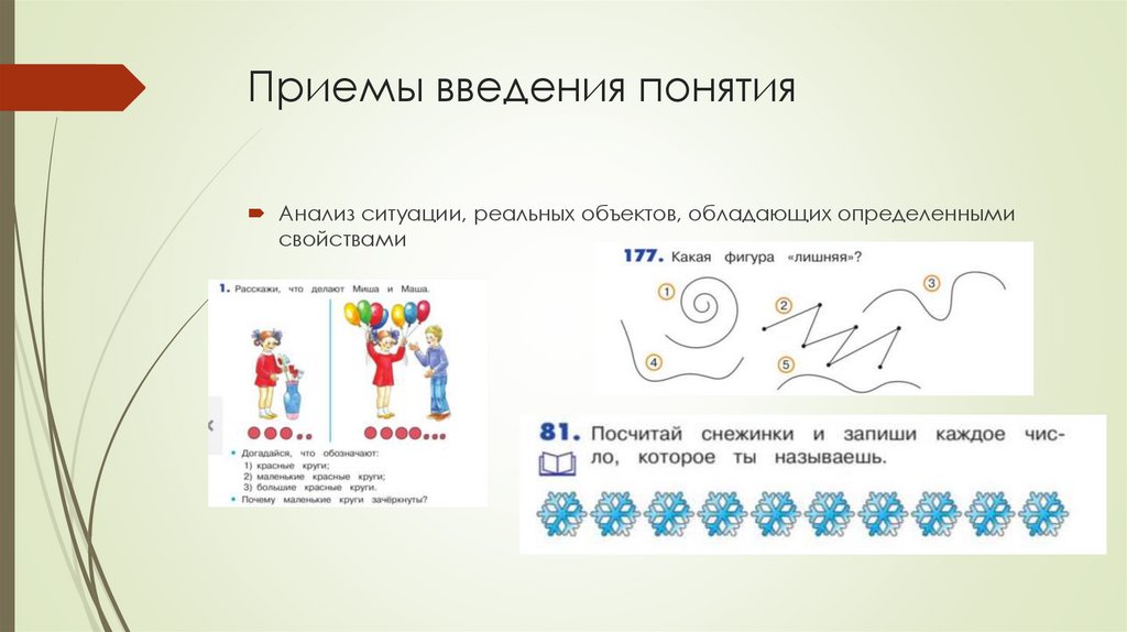 Приемы введения понятия