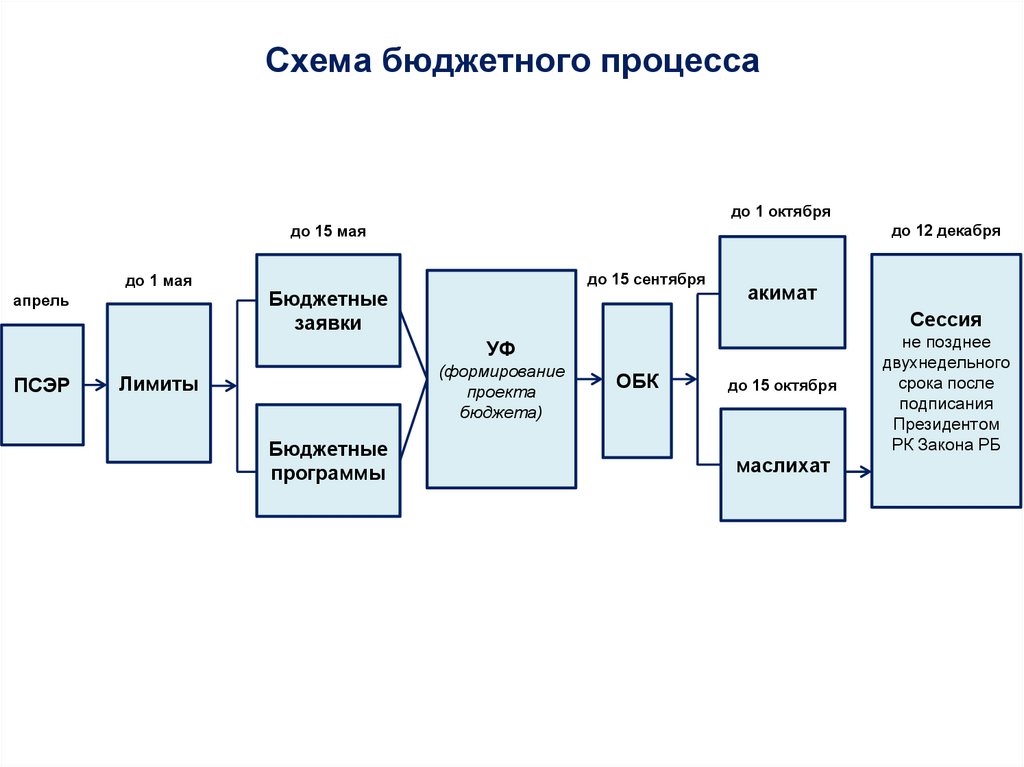 Схема бюджетного процесса