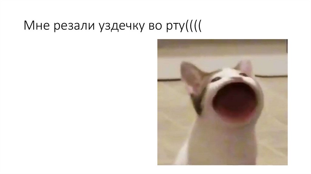 Мне резали уздечку во рту((((