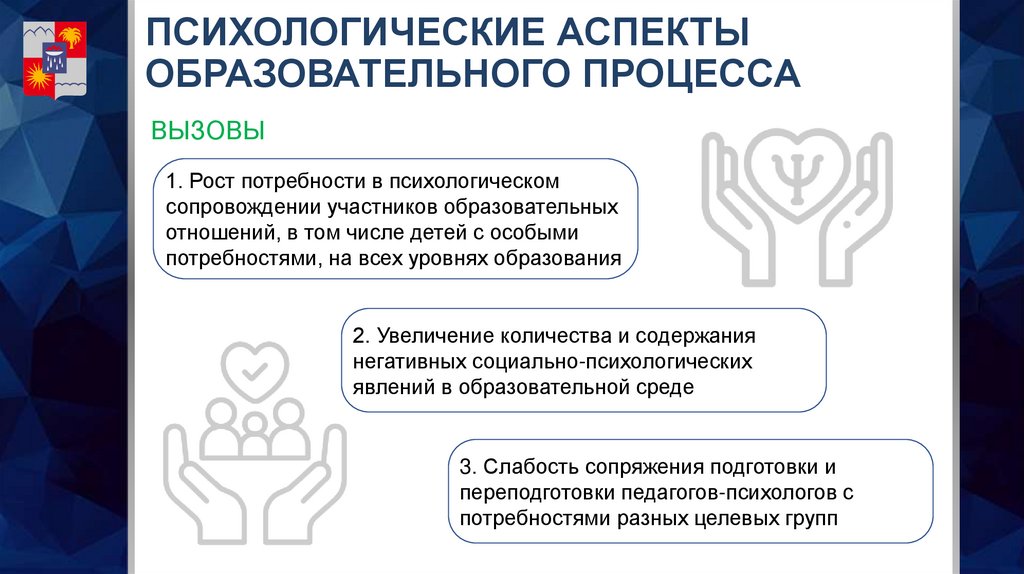 ПСИХОЛОГИЧЕСКИЕ АСПЕКТЫ ОБРАЗОВАТЕЛЬНОГО ПРОЦЕССА