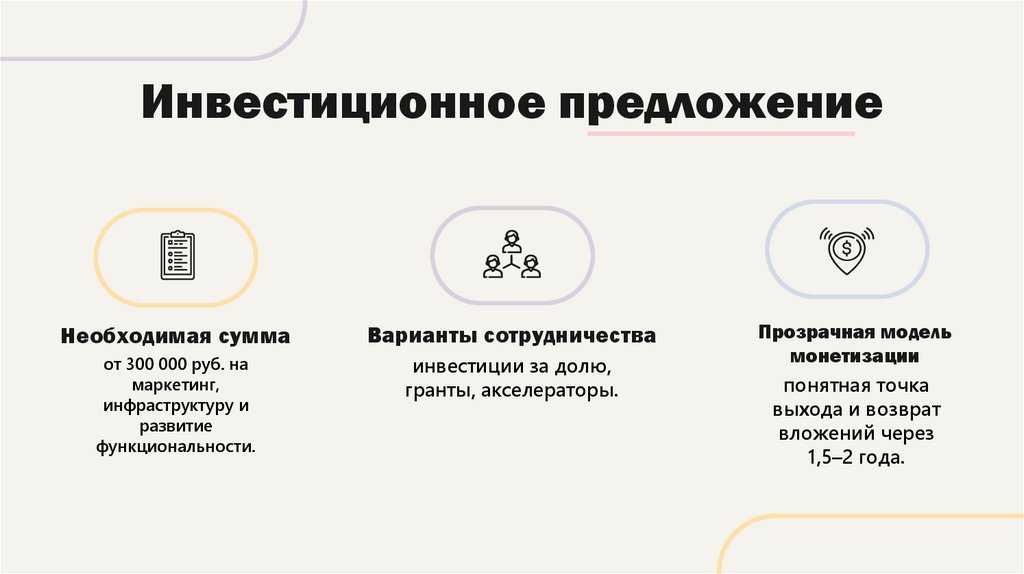 Инвестиционное предложение