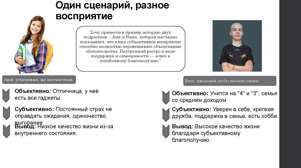 Один сценарий, разное восприятие