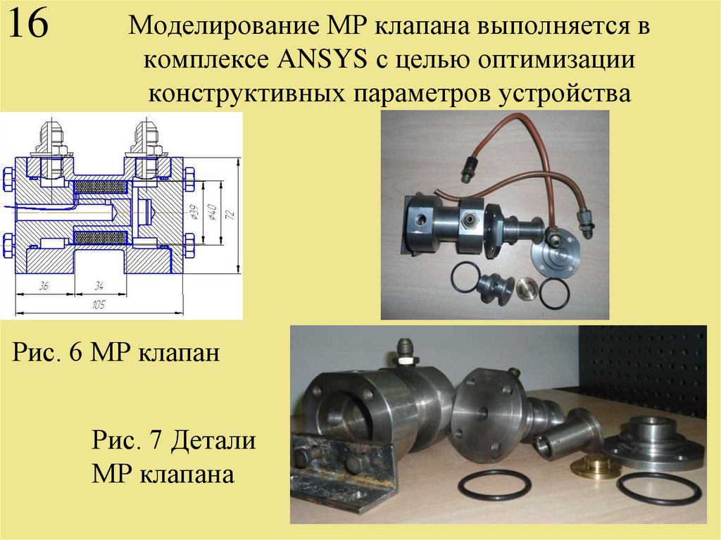 Моделирование МР клапана выполняется в комплексе ANSYS с целью оптимизации конструктивных параметров устройства