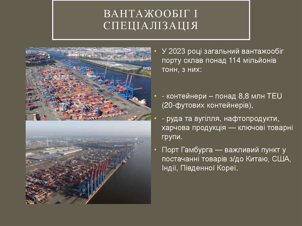 Вантажообіг і спеціалізація