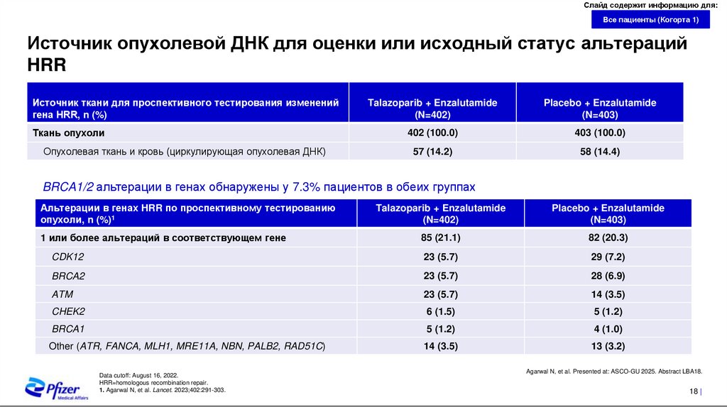 Исследование PREVAIL: эффективность энзалутамида у пациентов с мКРРПЖ в первой линии