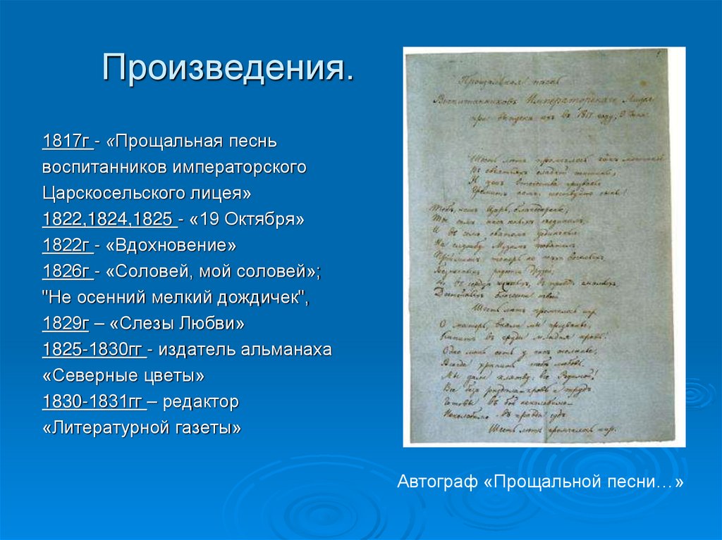 Произведения.