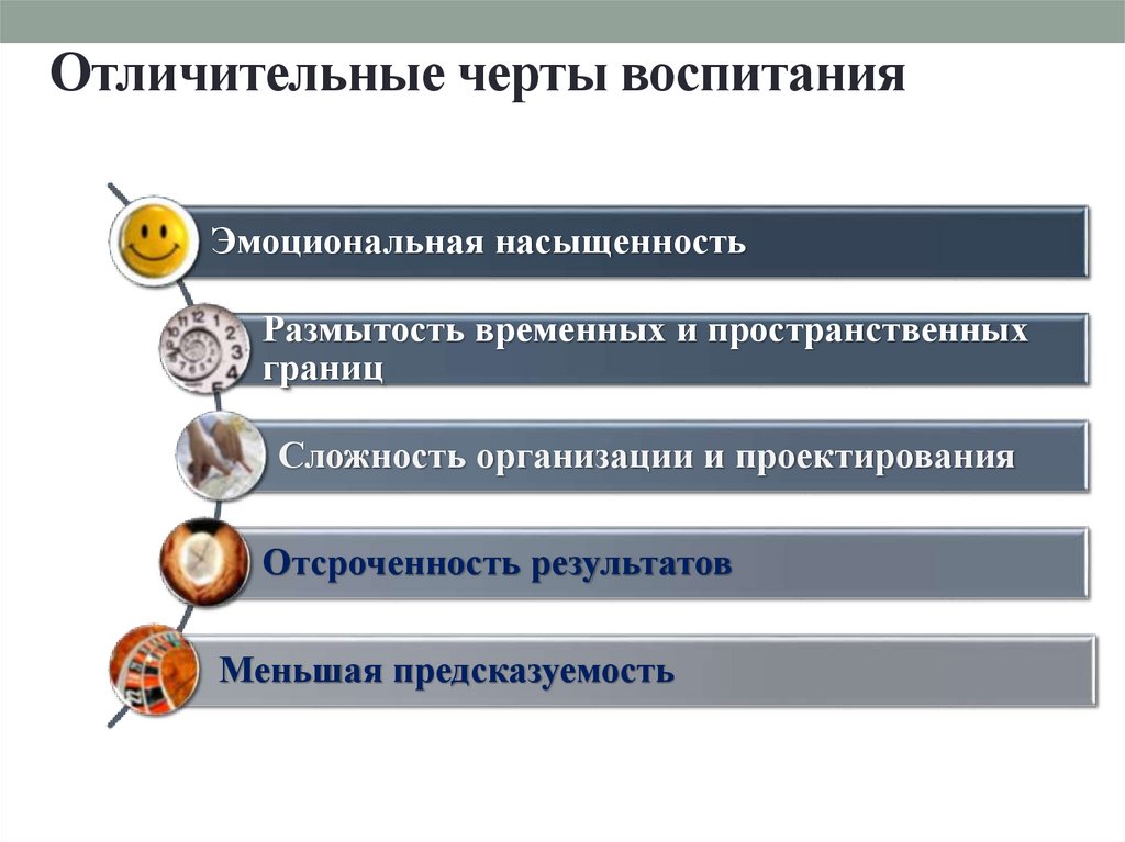 Отличительные черты воспитания