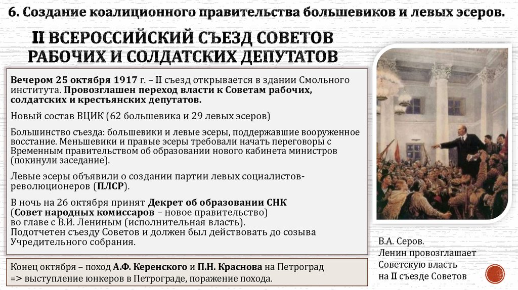 II Всероссийский съезд Советов рабочих и солдатских депутатов