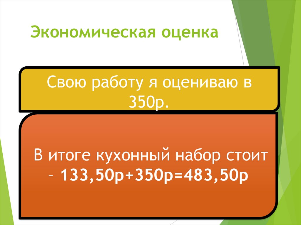 Экономическая оценка