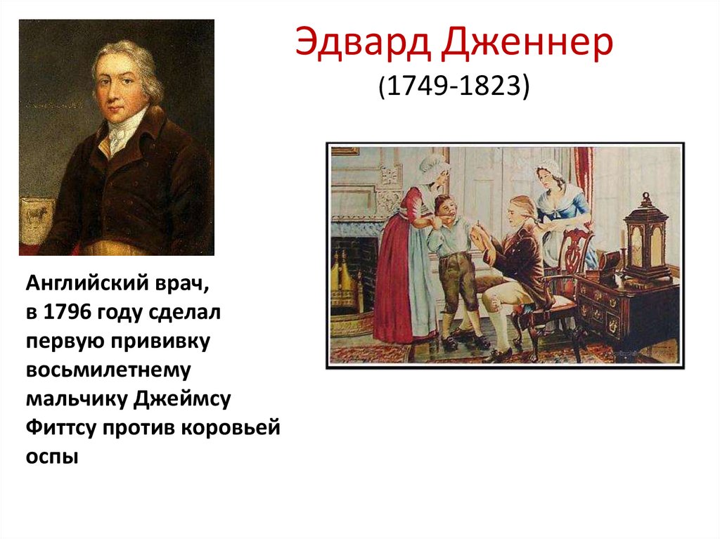 Эдвард Дженнер (1749-1823)