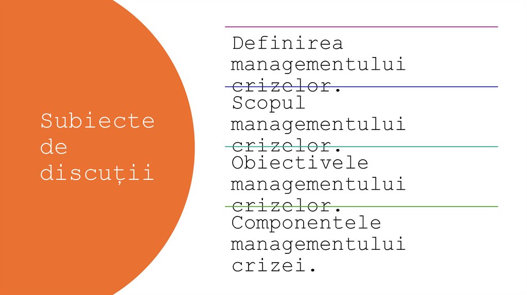 Subiecte de discuții