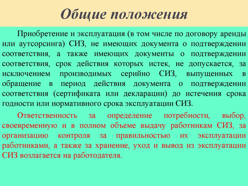 Общие положения